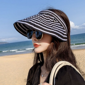 이레블리 썬캡 자외선차단모자 와이드 챙 버킷햇 챙모자 햇빛가리개