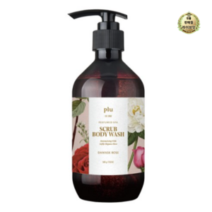 플루 퍼퓸드 스파 스크럽 바디워시 다마스크로즈, 1개, 500g
