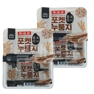 엄마사랑 포켓 누룽지 블랙보리, 330g, 2개