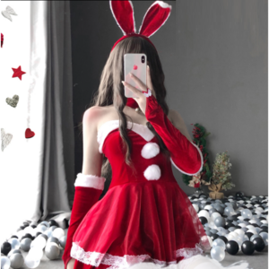 산타걸 코스프레 여성 산타복 여자 코스튬 섹시 분장 성인 연말 산타클로스옷 복장
