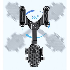 360도 다용도 룸미러장착 핸드폰거치대 카멜레온 원형, 1개