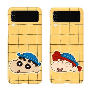 짱구 스마트폰 Z플립 시리즈 아크릴톡 하드케이스 원장선생님 패턴