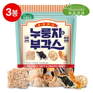 빠삭칩누룽지&부각스240gX3봉, 240g, 3개