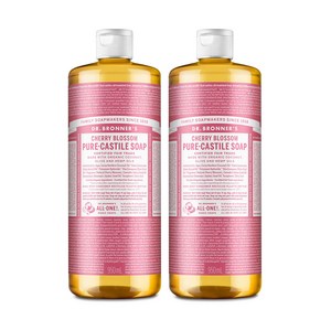 닥터브로너스 체리블라썸 퓨어 캐스틸 솝 바디워시 체리블라썸 향, 2개, 950ml