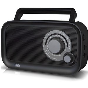 브리츠 포터블 FM AM 라디오, BZ-R410, 블랙