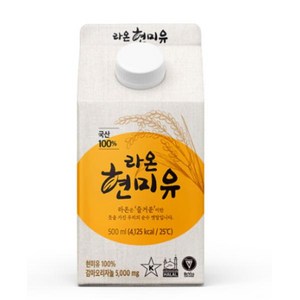 라온 현미유 500ml, 3개