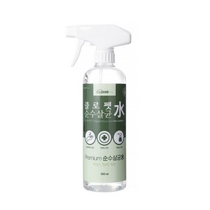 클로 클로펫 순수살균수 살균제/소독제, 500ml, 3개