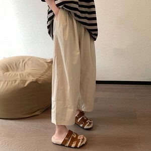 퀸앤조이 대박편한 소프트 코튼 핀턱 배기 밴딩 팬츠