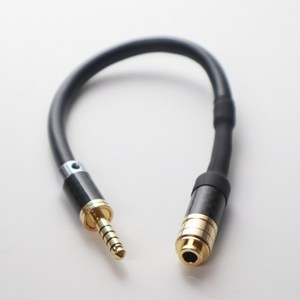 카나레 수제작 4.4mm 연장선 암-수 케이블 5극 (접지포함) 변환 앰프 DAC 연결 (길이 선택), 1m