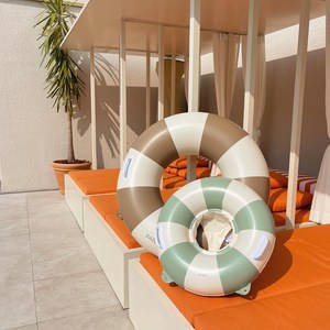 지아지조 스윔링 어린이 유아 성인 보행기튜브 물놀이 튜브, 키즈(링형)브라운, 1개