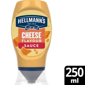 250ML 헬만스 치즈소스 스퀴즈 나초치즈 Hellmanns Cheese Sauce Squeezy, 1개