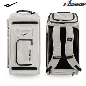 프로-스펙스 포프로 하이브리드 야구 장비 가방 백팩, 베이지, 1개
