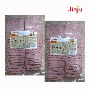 진주햄 슬라이스햄(냉장) 1kg, 2개