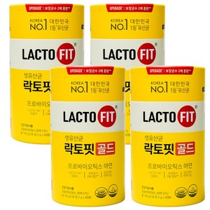 종근당건당 락토핏 생유산균 골드 프로바이오틱스, 100g, 4개