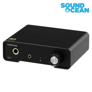 토핑 하이파이 USB 덱 컨버터 헤드폰 앰프 TOPPING HI-FI USB DAC Convete, DX1 블랙