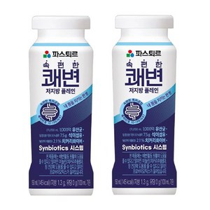 파스퇴르 쾌변요구르트 저지방 플레인 (식이섬유 7500mg+유산균1000억), 150ml, 20개