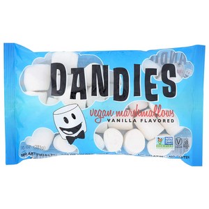 Dandies Vegan Mashmallows Vanilla 10 Ounce Dandies 비건 마시멜로 바닐라 10온스, null세트, 1개