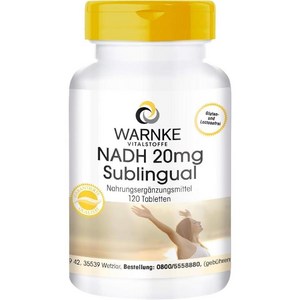 Wanke NADH 20mg 비건 120정, 1개