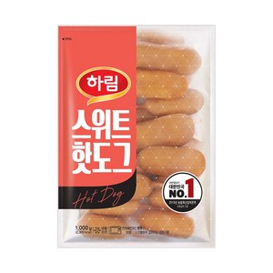 하림 웰 스위트 핫도그, 1kg, 2개