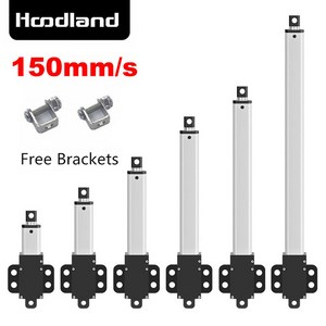 소형 선형 액추에이터 캐비닛 창문 오프너 로비트용 전기 모터 프리 브래킷 포함 DC6V 12V 24V 150 mm/S 200mm 힘 15kg, 95) 6V 100mm Stroke  Load 150N, 1개