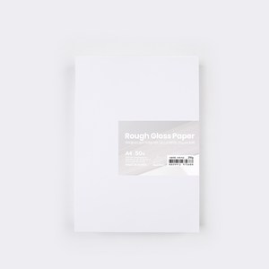 PapePhant 하이퀄리티 용지 두꺼운 러프그로스지 (Rough Gloss pape), 화이트 210g A4 50매