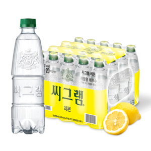 씨그램 레몬 탄산음료, 450ml, 20개