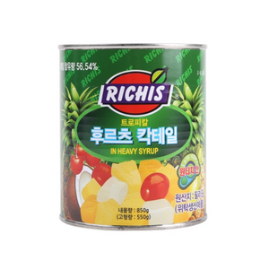 리치스 트로피칼 후르츠 칵테일 원터치, 850g, 5개