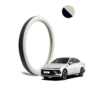 자동차친구 쫀쫀한 올시즌 슬림핏 하이엔드 더블라인 핸들커버 쏘나타디엣지, 미스트그레이