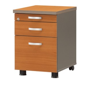 사무용 고급 펜 목재서랍 이동서랍장 사무실 3단 책상서랍장, 옥체