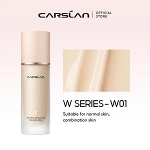 CARSLAN 수분 매트 리퀴드 페이스 파운데이션 롱래스팅 컨실러 풀 커버리지 미백 오일 컨트롤 베이스 메이크업, [25]N-W01 Nomal Skin, 1개