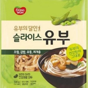 동원 슬라이스 유부 500g, 3개