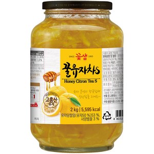 꽃샘 꿀 유자차 S, 2kg, 1개입, 1개