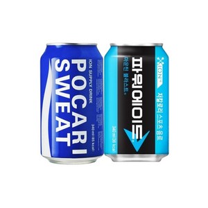 포카리스웨트 파워에이드 340ml 총12캔 각6개씩, 12개, 355ml