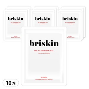 브리스킨 리얼 핏 세컨드스킨 sos 케어 시트 마스크, 1개입, 10개