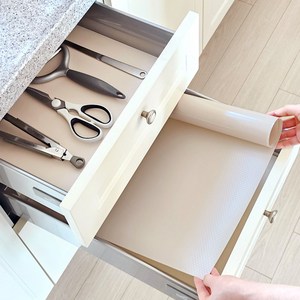 포포 모던 컬러 방수 논슬립 오염방지 서랍매트, 3p, 베이비핑크