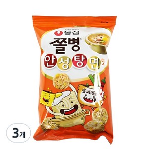 쫄병스낵 안성탕면맛, 77g, 3개