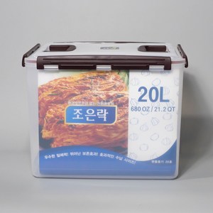 조은락 탱크 투명밀폐용기 16L 20L 김치통 보관용기, 20리터, 1개