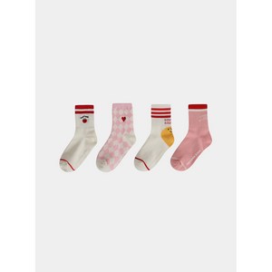 6F [아동] 슈펜키즈 키즈 아동 주니어 스마일 유니콘 테니스 스포츠 양말 4족 세트 (HPKL8DA03U RE) HPKL8EA33U _ 송파점