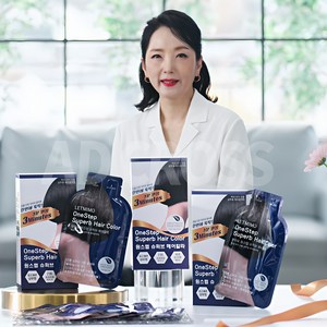 장미화의 3분 동안 염색약 렛미모 15회분 원스텝 슈퍼브 헤어칼라 흰머리 새치 샴푸형, 1개, 흑갈색