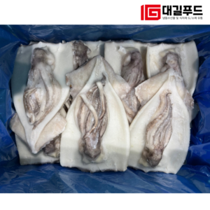 정성을 보내다 대길푸드 할복오징어 4kg, 1개, 손질오징어 16-20미(대)