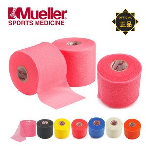 뮬러 MWrap 스펀지 컬러 언더랩 테이프 6.9cmx27.4M 스포츠 테이핑 배드민턴 라켓 그립 축구 보호대고정 머리끈, 3개, 핑크