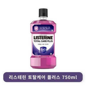 리스테린 토탈케어 플러스 구강청결제, 750ml, 1개