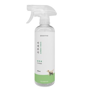아껴주다 저자극 반려동물 탈취제 500ml (강아지 고양이 냄새 제거), 1개
