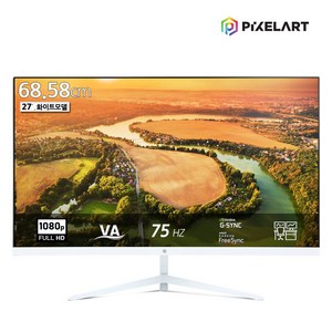 픽셀아트 PIXELART PA2730W 화이트 75Hz FHD VA 27형 모니터 무결점