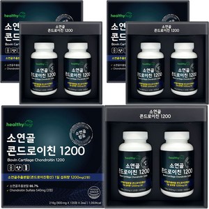 소연골 콘드로이친 1200 식약처 HACCP 인증 보스웰리아 우슬 추출분말 함유 대용량 120정 부모님 선물, 6개