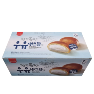 [트레이더스] 삼립 착한목장 우유생크림빵 700G 아이스박스(+아이스팩)포장, 1개