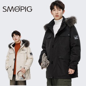 SMOPIG 남성 오리털 패딩 탈부 착후드 남자 패딩