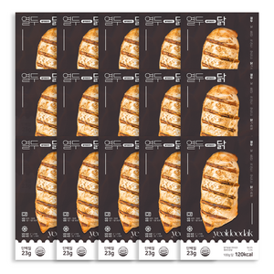 [열두닭] 오븐으로만 조리한 닭가슴살 블랙페퍼맛, 20개, 100g