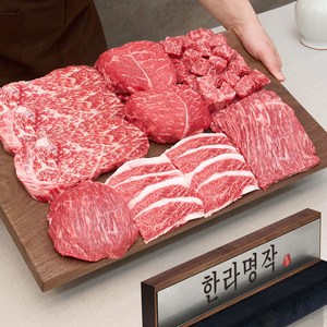 [엄마네한우] 1++등급 투뿔한우 한라명작 선물세트 1.2kg, 1세트, 한라명작 선물세트 1.2kg 아이스박스