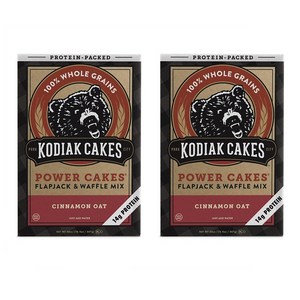 코디악케이크 파워 플랩잭 와플믹스 시나몬 오트 567g x2팩 Kodiak Power Cakes Flapjack Waffle Mix, 2개